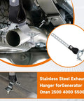 Rugged RV Exhaust Hanger For Generators And Onan 2500 4000 5500 Cummins Odyssey 1-1/2 Inch Tailpipe Replacement 1552174 shown