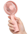 Close-up of Handheld Portable Fan With 4000mAh Rechargeable Battery And 10 Hour Battery Life, Crazy Strong Wind For Instant Breeze