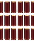 Top Shelf Pvc Heat Shrink Caps With Tear Tab For Wine Bottles 120 Piece Pack 30x60mm Red Bottle Seal Wraps on display.