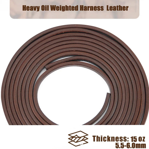 Coiled Extra Heavy Harness Split Reins With Oil Weighted Leather Half Inch Width Supple Western Tack