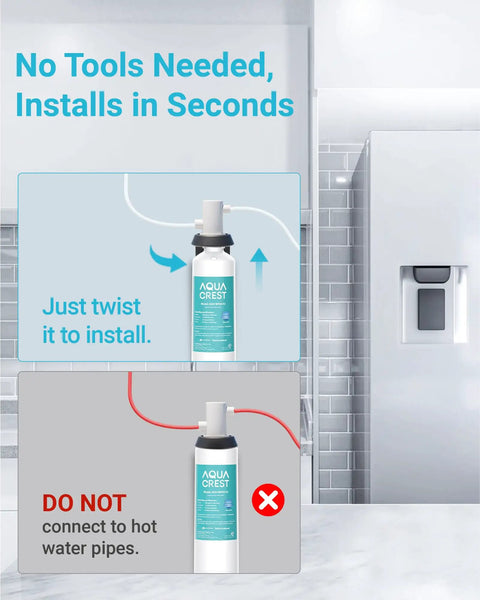 Replacement Water Filter Cartridge For InSinkErator F1000 F2000 F3000 500 Gallon Capacity Three Pack NSF ANSI 42 Certified With Activated Carbon Block For Cleaner Great Tasting Water And Longer Filter Life