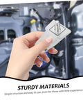 Close-up of hand holding Car Door Handle Hinge Repair Kit Easy DIY Quick Fix For Door Handle Hinge Parts Replacement, metal component.