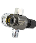 HVLP Spray Gun Air Regulator With Pressure Gauge And Diaphragm Control 0 To 150 PSI Lightweight Forged Aluminum
