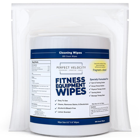 Pro Grade Gym Equipment Wipes Refill Pack Four Rolls Of Eight Hundred Pre Moistened Cleaning Wet Wipes For Upwards And Downwards Dispensers