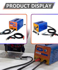 Pro Grade 3000W Spot Weld Dent Puller Kit with LED Display and Adjustable Power showcasing auto body repair usage on aluminum panels.