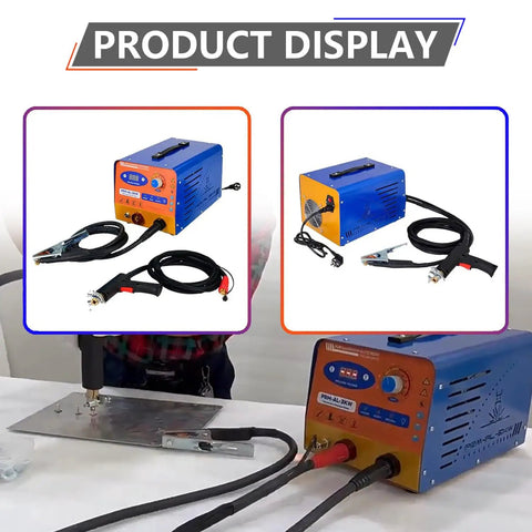 Beefy 3000W Stud Welder Dent Repair Kit with 11000A Peak, LED Display and 35-200V Adjustable for Aluminum Car Body displayed.