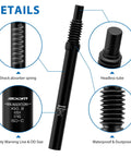 Image showcasing Coil Spring Suspension Seatpost 31.6x350mm For MTB BMX E Bike With Headless Design featuring spring and tube details.