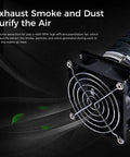 High Speed Fume Extraction Kit With 4000 RPM Ventilation Fan for 3D printer enclosures showing quiet copper brushless motor