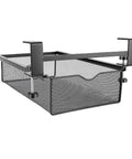 Under Desk Hidden Drawer With No Drilling Mount And Rustproof Metal Build, Slide Out Storage Organizer