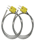 Universal K Type Thermocouple Probe TL1004 For K Type Thermometers Pro Grade Metal Probe With 0 To 935 Fahrenheit Range Must Have 2 Pack