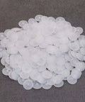 200 Pieces White Plastic Self Tapping Screw Cap Covers 7mm Diameter For Cabinets And Furniture Fittings Durable PP Construction