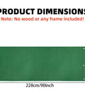 43 By 90 Inch Swing Set Canopy Replacement for Outdoor Playsets Waterproof UV Shield PVC Coating Green Tarp with Dimensions