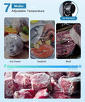Bad Boy 1.1 Cubic Foot Mini Freezer Black Upright Compact Cold Storage Appliance Built For Dorms And Small Kitchens featuring adjustable temperature modes for ice cream, seafood, and beef.