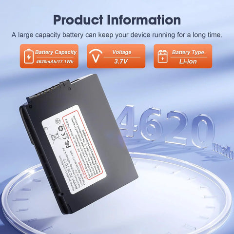 4620mAh High Capacity Battery Replacement For TC70 TC72 TC75 TC77 TC700h TC700k TC720l TC75x TC75EK TC75AH TC75GK TC77HL For Motorola Handheld Scanners Li Ion 3.7V 17.1Wh Plug And Play Long Lasting Power