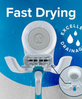 Power Lock Suction Cup Hook For Shower And Mirror Holds Razor, Phone, Or Towel 11 Lb Capacity No Drilling No Tools