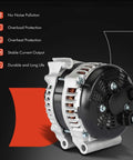 Rugged Alternator For Jeep Cherokee KL Series 2014-2022 3.2L V6 12V 180A With 6 Groove Decoupler Pulley Replacement Part