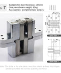 Top Shelf Heavy Duty Concealed Door Hinges With Flawless Invisibility And Buttery Smooth Operation Crafted From Premium Stainless Steel showing specifications and dimensions.