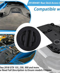 Boss Quality Rear Deck Access Cover For Sea Doo Gtx 155 230 300 showing installation area and detailed design in fresh black finish.