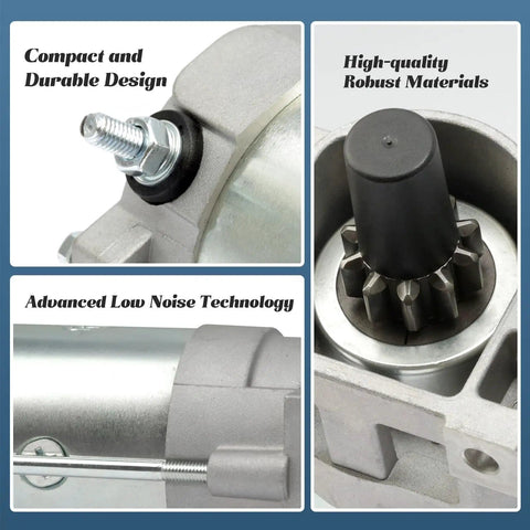 Detail of Direct Fit Starter Motor Replacement For Lawn Mowers With 22Hp To 25.5Hp Twin LC Engines 2P77F 2P82F showing design and materials