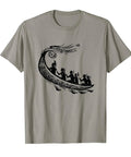 Hawaiian Outrigger Canoe Shirt With Polynesian Tribal Art Island Vibe Tee For Men Who Love Canoeing Fishing And Hawaii Style T Shirts