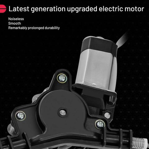 Rear Left Power Window Regulator With Motor For 2004 Through 2015 Nissan Armada Pathfinder Armada Titan Replacement Part Replaces 748 980 827217S000 82721ZC30A 82721ZV50A No Fuss Direct Fit Premium Quality latest generation electric motor close-up