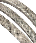 Close-up of 5/8 Inch By 126 Inch Lawn Mower Deck Belt With Aramid Cord Reinforcement texture