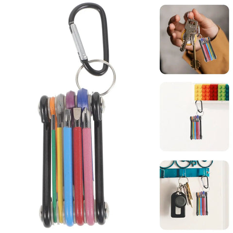 Top Notch Foldable Hex Key Set With Vibrant Color Coated Metric Tube Spanners For Quick Bathroom Tap Repairs And Sleek Bike Maintenance Tools Perfect For Any Handy Household Fix It Projects.