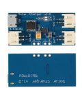 Super Slick CN3065 Mini Solar LiPo Charger Board With Micro USB Port For DIY Kits And Backyard Campouts Knockout Power Delivery Guaranteed Reliable Lithium Charging Module Six Pack, top and bottom views.