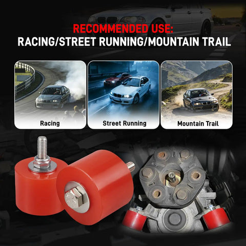 Transmission Mount Bushings For BMWs 80A Polyurethane CNC Billet Aluminum Flanged Ends Ultra Durable And Quiet with racing scenes