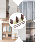 Sliding Closet Door Floor Guide Kit Universal Adjustable Width Track Mount 6 Pack Compatible With N 6796 Stamped Steel Door Slider