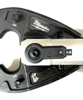 Pro Level Cordless Hydraulic Crimping Cutting Tool With Digital Pressure Tracking And Eight Swappable Jaws close-up view of jaw mechanism.