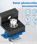 Close-up of 24 Pack Badass Solar Panel Clamps With Weather Resistant Aluminum Alloy for easy mounting on solar rails.