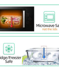 Glass Meal Prep Containers Set of 10 with Lids Airtight Food Storage Boxes for Lunches Microwave and Freezer Safe