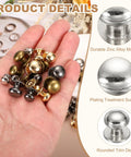 Killer 36 Pack Mini Drawer Pulls And Small Silver Cabinet Knobs With Sturdy Screws For Vintage Furniture Makeover Jewelry Drawers And Diy Builds That Serve That Sleek City Vibe, showing various zinc alloy knobs.