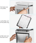 Step-by-step guide on installing the H13 True HEPA Air Purifier Replacement Filter With Activated Carbon Four In One Filtration For Big Rooms