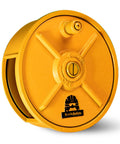 Front view of aluminum tie wire reel from Aluminum Tie Wire Reel Kit With Diagonal And Lineman Pliers Reel Pad And Safety Belt.