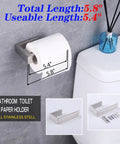 Contemporary Stainless Steel Wall Mounted Two Piece Bathroom Hardware Set With Brushed Finish For Towel Ring And Toilet Paper Holder