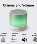 Smart Toddler Door Alarm System With Distinct Sensor Chimes For Kid Friendly Room To Room Safety And Easy Setup 14 Unique Tones And Low Battery Alert On Uneven Doors 3 Level Volume With Mute 3W Speaker For Clear Alerts. green receiver
