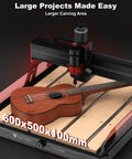 Beefy Desktop CNC Router For Engraving And Laser Cutting All In One 600x500mm Working Area 3 Axis Machine With 500W Spindle engraving guitar