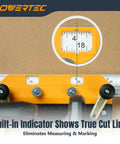 Rock Solid Circular Saw Guide Rail System For Dead Straight Rip Cuts On Plywood And Sheet Panels Universal Edge Track Jig built-in indicator shows true cut line.