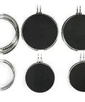 Smartburner Electric Oven Safety Burner Kit With Cast Iron Burners, Two 6 Inch And Two 8 Inch, Black, 4 Pack, top view