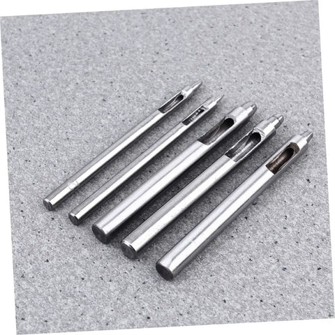 Steel components of Heavy Duty Leather Belt Hole Punch Tool Set for DIY Projects and Falconry Crafts, multi layer leather and fabric puncher.