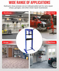 12 Ton Hydraulic Shop Press With H Frame Bearing And Adjustable Height Heavy Duty Workstation in various applications.