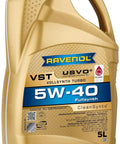 Fully Synthetic 5W-40 Motor Oil With CleanSynto Tech For Extended Oil Change Intervals, 5 Liter Bottle, front view