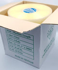 Heavy Duty Clear Packing Tape 6 Roll Bundle 2 Inches Wide By 1000 Yards Each displayed in a carton box.