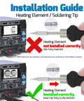 Installation guide for 2 In 1 Soldering Station And Hot Air Rework Station Beast Mode Heavy Duty 1000W Kit with C245 cartridge