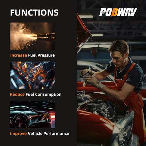 Mechanic demonstrating High Pressure Fuel Pump For 2.0L L4 Engines, Plug And Play, Compatible With Ford Edge, Escape