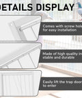 Two Pigeon Cage Doors One Way Entrance Iron For Racing And Breeding, details display, screw holes, iron bars, easy lift.