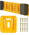 Six Pack Battery Mount Holder For Dewalt 20V 60V Batteries Wall Mount Shelf Van Toolbox Storage Compatible With DCB200 DCB203