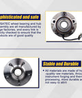 Image of Front Wheel Bearing And Hub Assembly 513189 for Chevy Equinox 2005 2006 Pontiac Torrent 2006 Saturn Vue 2002 Through 2007